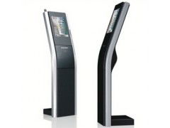 22寸落地式排队机 触摸一体广告机与叫号机的智能融合